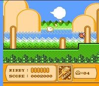 une photo d'Ã©cran de Kirby s Adventure sur Nintendo Nes